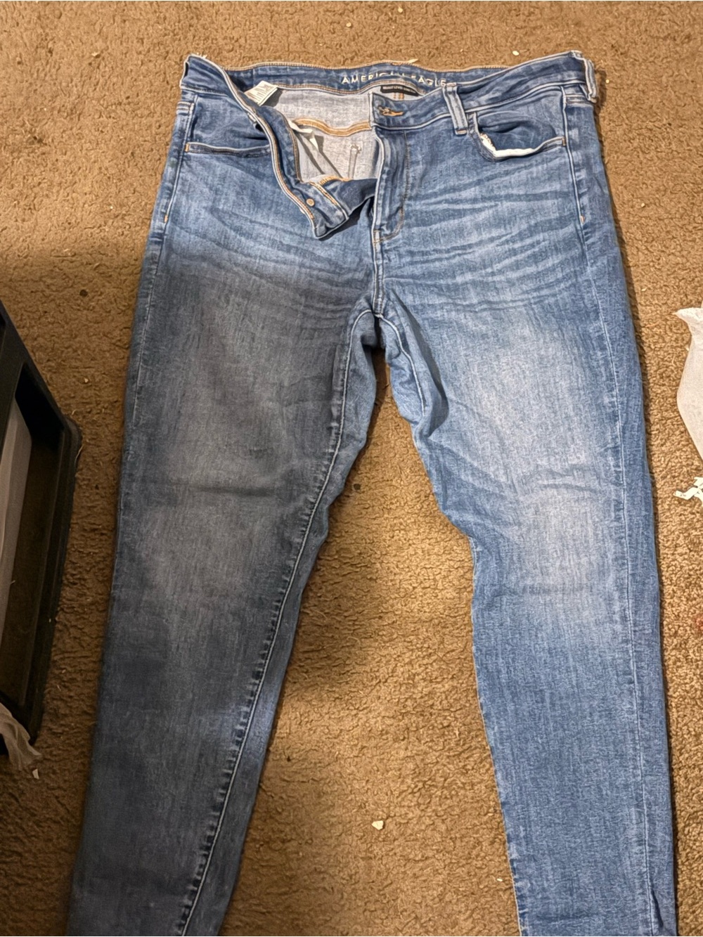 American Eagle Outfitters Women's Skinny Jeans - Light Blue Wash